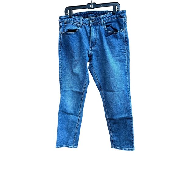 Bonobos Athletic Fit Mens Blue Denim Jeans 33x30 Made In Egypt Cotton Blend - Picture 2 of 9